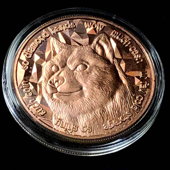 Doge Coin Copper Round- .999% copper