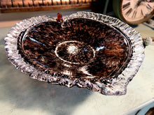 Dale Tiffany Art Glass Leaf -12 Inch Amber Leaf Bowl