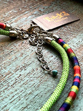 Rainbow Cord Pendant Necklace - Rainbow Series by Treska