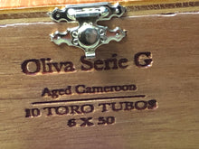 Wood Cigar Box-10-"Oliva-Serie G"