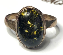 Ring-Amber Color Stone-Size 9 3/4