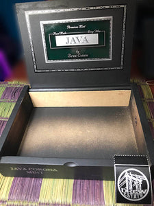 Wood Cigar Box 24-"JAVA -Premium Mint- by Drew Estate"