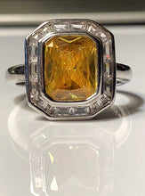 Ring-Radiant Cut-Amber-Clear-Size 9