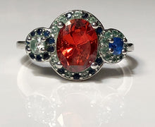 Ring-Red White & Blue Theme-Size 8 1/4