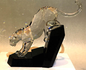 Item - Signed Clear Hand Panther Seasons by Swarovski \