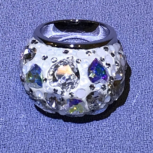 Alabaster Opal Crystal Cinderella Ring by Swarovski - Item 893004