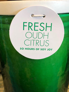 Fresh Oudh Citrus - Soy Wax Scented Jar Candle by Napa Home