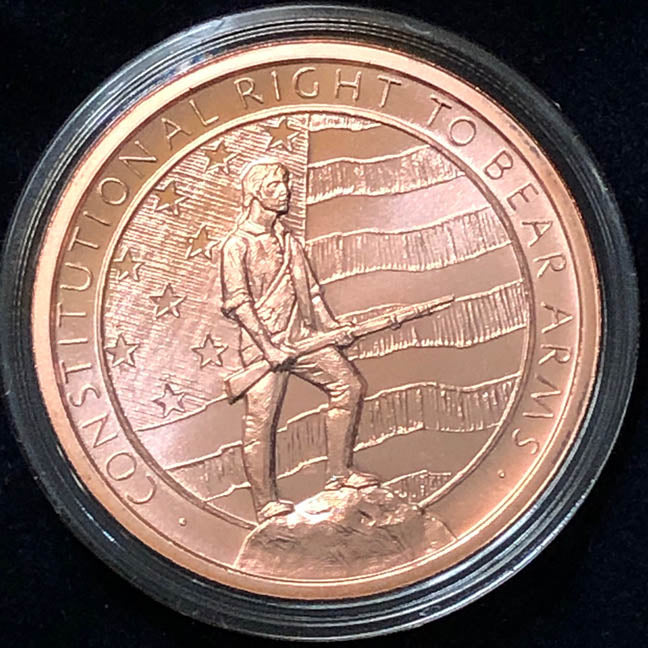2nd Amendment Copper Round Coin - 1 OZ