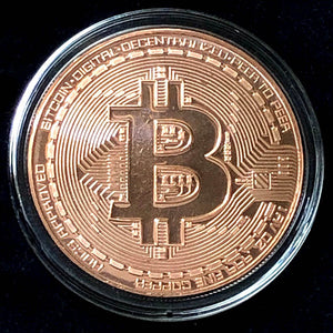 Bitcoin Cryptocurrency-1 oz copper round coin