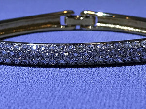 Havy Setting Gold & Crystal Bracelet by Swarovski