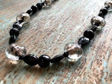 Black & Gold Beaded Necklace