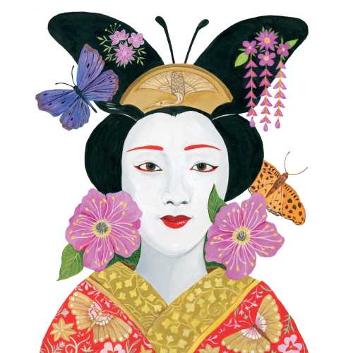 Madame Butterfly Dinner Napkins