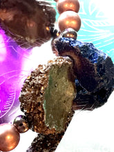 Blue & Gold Rock Braclelet- Nebula Collection by Treska