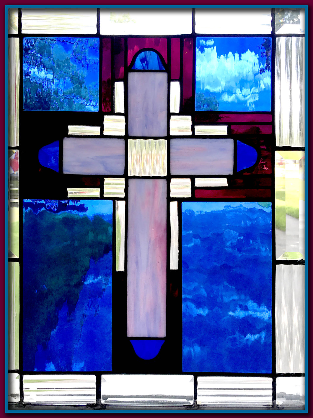 Cross - Stained Glass Hand Made