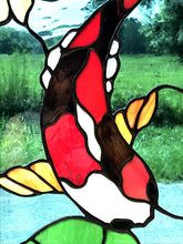Koi Fish Stained Glass by Seasons