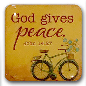John 14:27 Refrigerator Magnet "God Gives Peace"