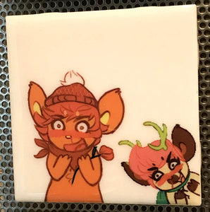 "Friends" part 2 Tile Coaster/Magnet by Chigri