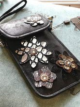Micro Bag - Black with Flowers