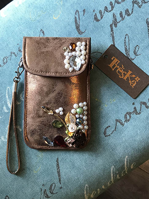 Micro Bag - Copper with Pearls