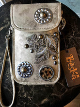 Micro Bag - Light Copper with Leaves & Buttons