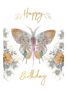 "Paisley Butterfly" Greeting Card - Papaya Art!
