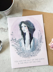 "Salt of the Earth" Greeting Card - Papaya Art!