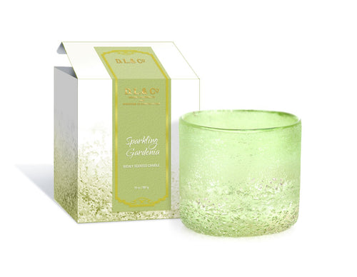 D.L. & Co - Sparkling Gardenia Pebble Candle Straight - 14 oz