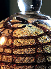 Dale Tiffany Glass Tea Pot Sculpture - Bronze & Brown Accents
