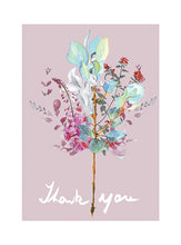 "Thank You Bouquet" Mini Greeting Card - Papaya Art!